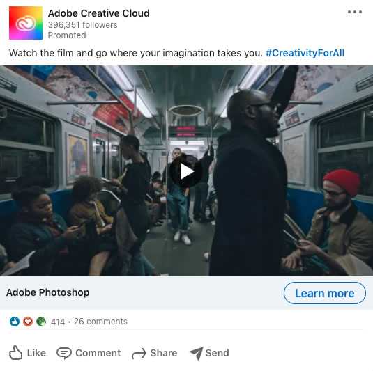 a screenshot of a Sponsored Content ad on LinkedIn