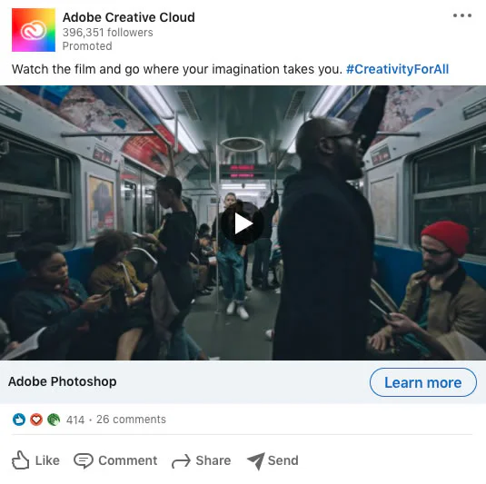 a screenshot of a Sponsored Content ad on LinkedIn