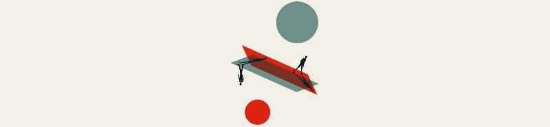 two people on different planes