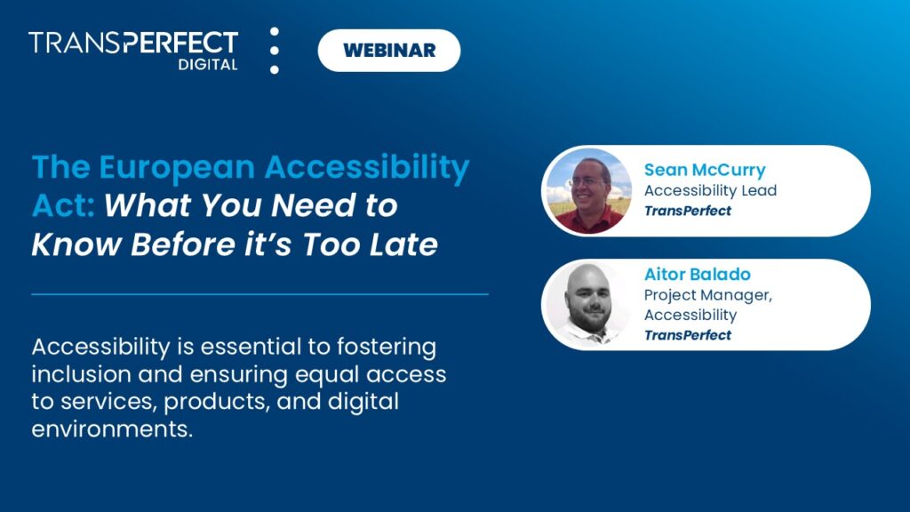 Webinar: The European Accessibility Act