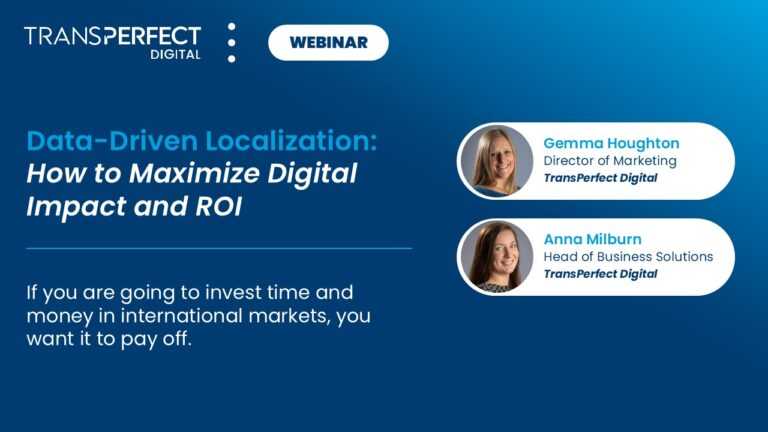 Webinar: Data-Driven Localization