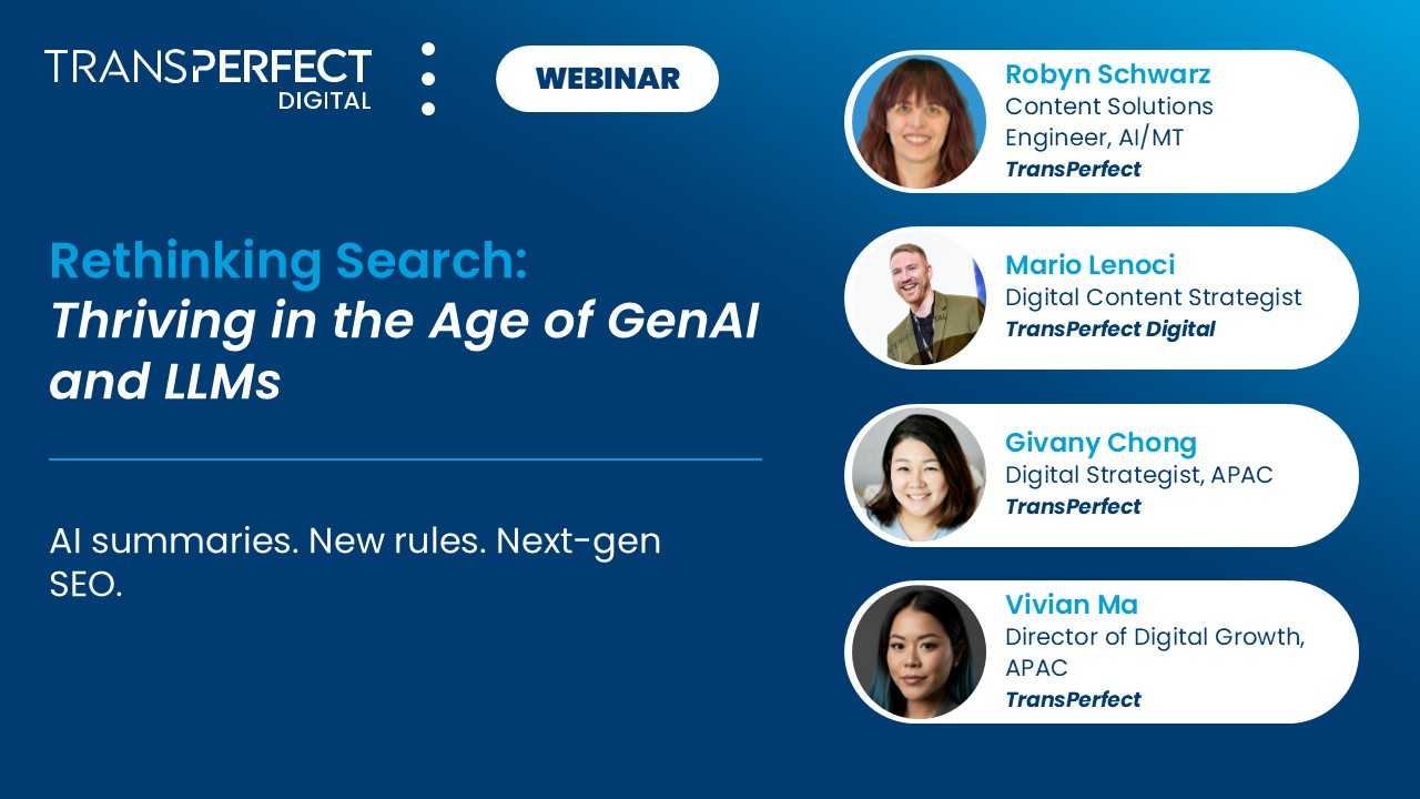 Transperfect Digital Thriving in the Age of GenAI and LLMs – TransPerfect Digital