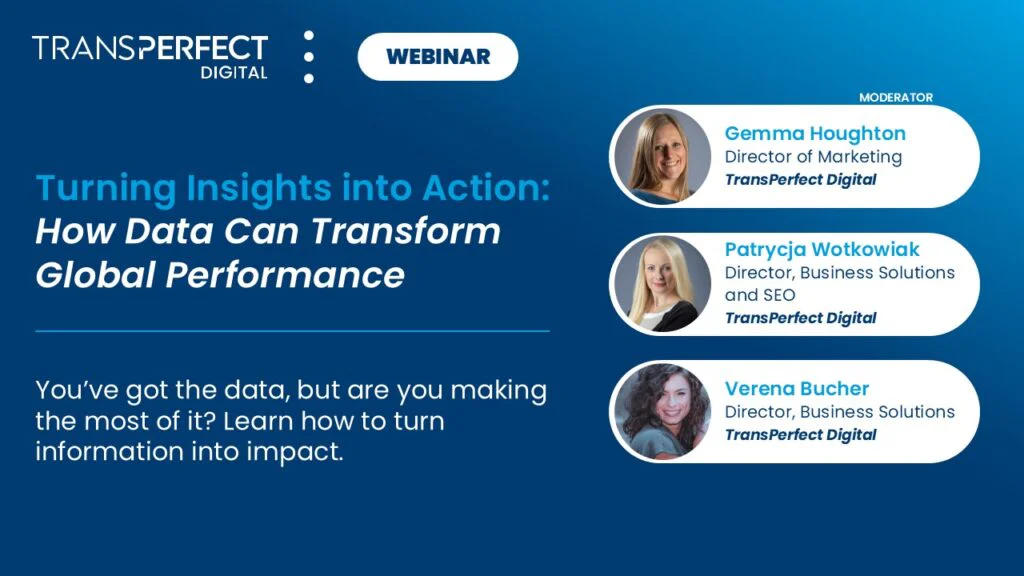 Webinar: How Data Can Transform Global Performance