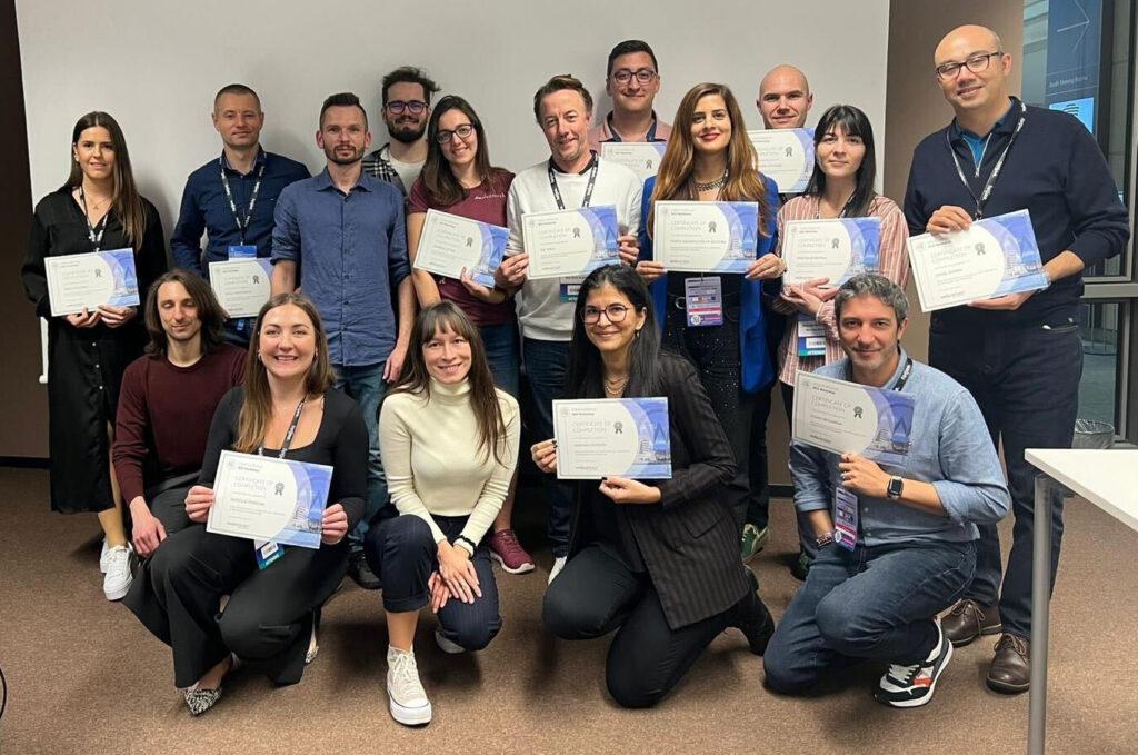 a group photo of trainers and attendees of the International SEO Workshop