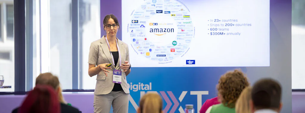 Danielle Guenther speaking at DigitalNEXT London 2026